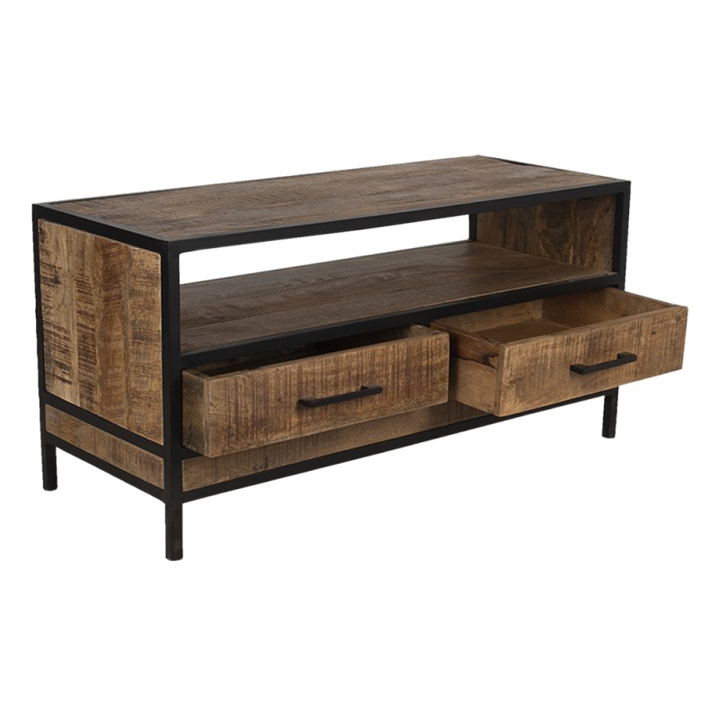 Clayre & Eef TV Cabinet 100x40x50 cm Brown Wood