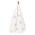 Clayre & Eef Theedoek  Ø 80 cm Beige Bruin Katoen Rond