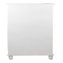 Clayre & Eef Wall Cabinet 81x32x103 cm White Wood Iron Semicircle
