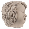 Clayre & Eef Planter Head 23x26x22 cm Beige Grey Stone