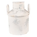 Clayre & Eef Pot à lait de décoration Ø 18x22 cm Beige Fer Rond