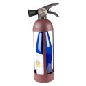 Clayre & Eef Wine Rack Fire extinguisher 10x10x34 cm Brown Iron