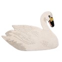 Clayre & Eef Rug Swan 60x90 cm White Wool