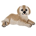 Clayre & Eef Teppich Hund 60x90 cm Braun Grau Wolle