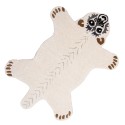 Clayre & Eef Rug Polar Bear 60x90 cm White Wool