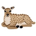 Clayre & Eef Rug Deer 60x90 cm Brown Beige Wool