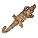 Clayre & Eef Teppich Krokodil 152x54 cm Braun Wolle