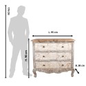 Clayre & Eef Dresser 95x38x90 cm Beige Grey Wood