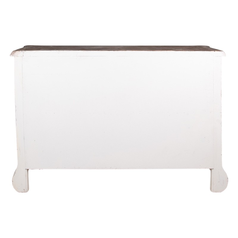 Clayre & Eef Dresser 132x42x92 cm Beige Grey Wood Glass