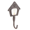 Clayre & Eef Wall Hook Dog House 9x5x18 cm Brown Iron