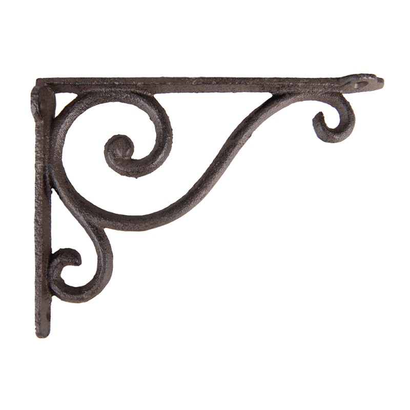 Clayre & Eef Shelf Bracket 3x18x13 cm Brown Iron