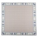 Clayre & Eef Tablecloth 100x100 cm Beige Blue Cotton Square Blueberries
