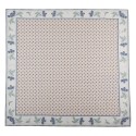 Clayre & Eef Tafelkleed  100x100 cm Beige Blauw Katoen Vierkant Bosbessen