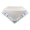 Clayre & Eef Tablecloth 150x250 cm Beige Blue Cotton Rectangle Blueberries