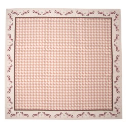 Clayre & Eef Tafelkleed  150x150 cm Bruin Katoen Vierkant Teckel