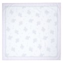 Clayre & Eef Tablecloth 100x100 cm White Purple Cotton Square Lavender