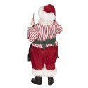 Clayre & Eef Christmas Decoration Santa Claus 13x10x28 cm Red Green Textile