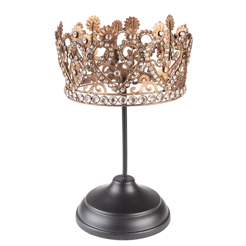 Clayre & Eef Décoration Couronne 25 cm Marron Fer