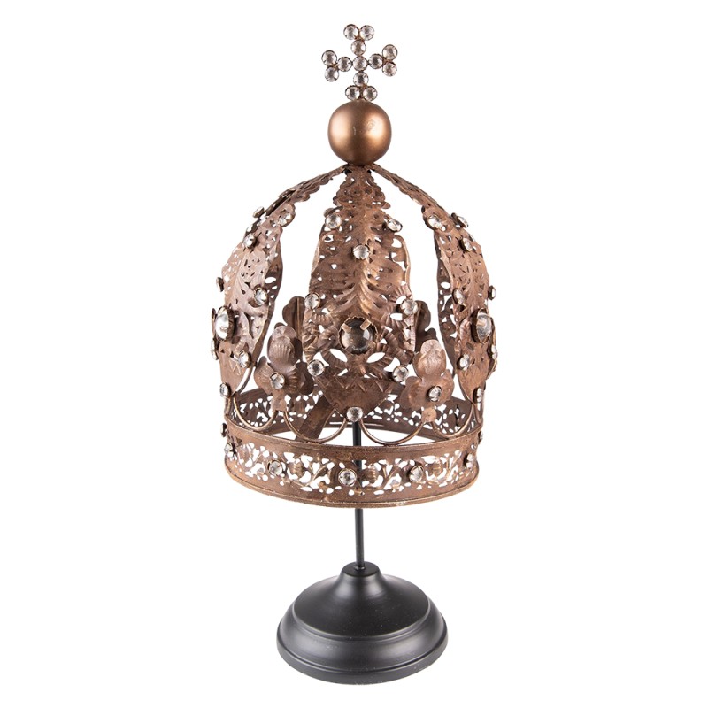 Clayre & Eef Decoration Crown 40 cm Brown Iron