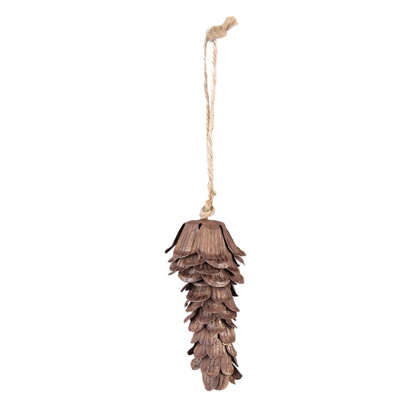 Clayre & Eef Pendant Pinecone 12 cm Brown Iron