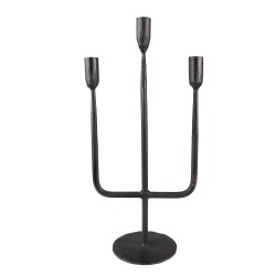 Clayre & Eef Candle Holder 43 cm Black
