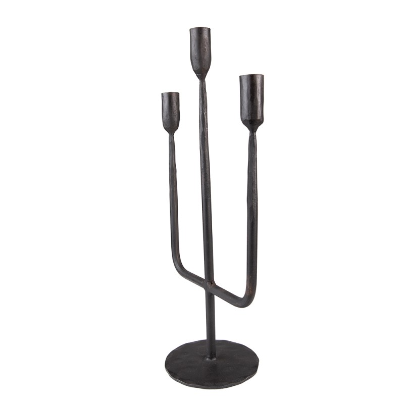 Clayre & Eef Candle holder 43 cm Black Iron