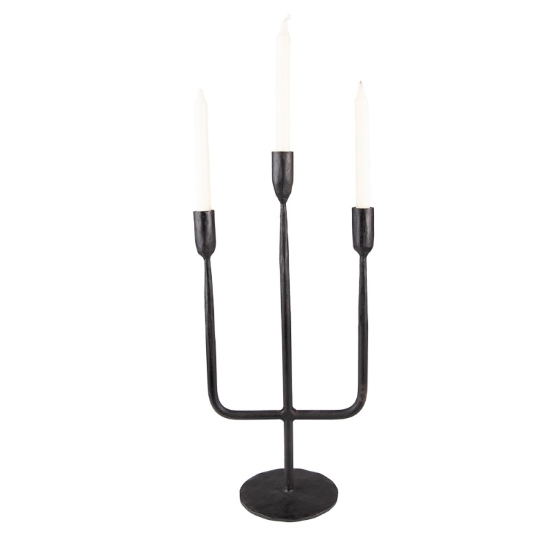 Clayre & Eef Candelabro 43 cm Nero Ferro