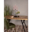 Clayre & Eef Dining Table 140x90x78 cm Brown Wood Metal