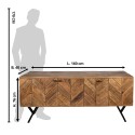 Clayre & Eef Dresser 160x40x76 cm Brown Wood Metal