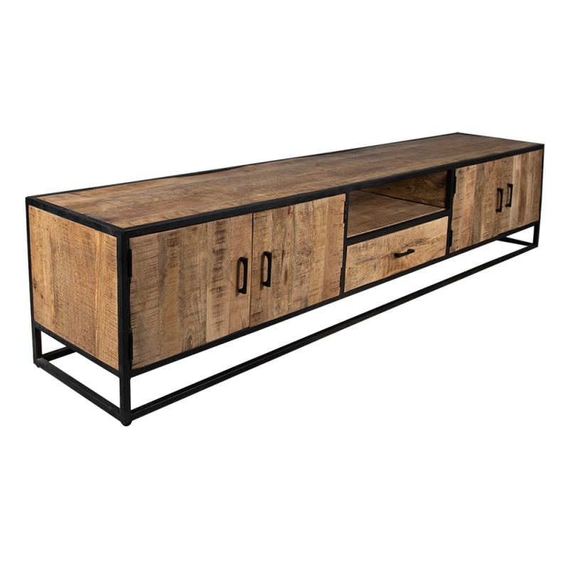 Clayre & Eef TV Kast 240x45x50 cm Bruin Hout