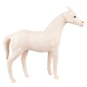 Clayre & Eef Figur Pferd 30 cm Beige Papier Eisen Textil