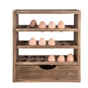Clayre & Eef Egg Cabinet 35x11x38 cm Brown Wood Rectangle