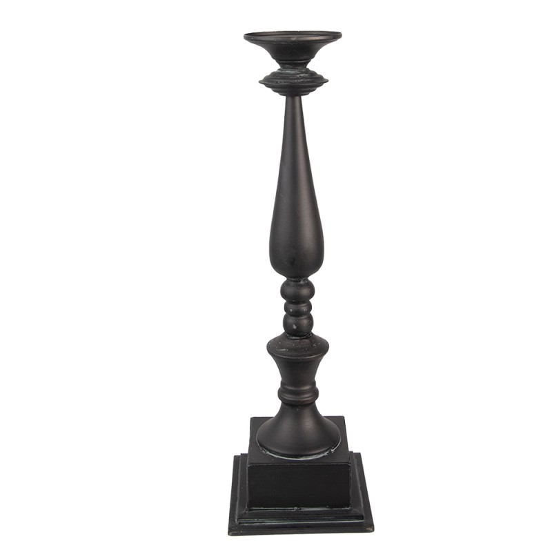 Clayre & Eef Candle holder 15x15x50 cm Grey Iron