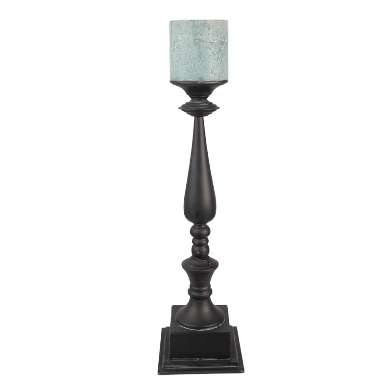 Clayre & Eef Candelabro 15x15x50 cm Grigio Ferro