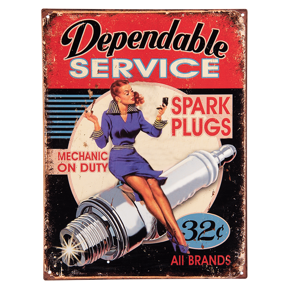 Tekstbord 25X33 Cm Rood Paars Ijzer-image