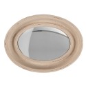 Clayre & Eef Mirror 24x32 cm Beige Wood Oval