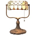 2LumiLamp Table Lamp Tiffany 26x21x37 cm  Beige Brown