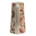 Clayre & Eef Decoration can 750 ml Pink Ceramic Flowers