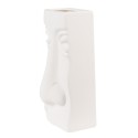 Clayre & Eef Vase Visage 15x9x25 cm Blanc Céramique
