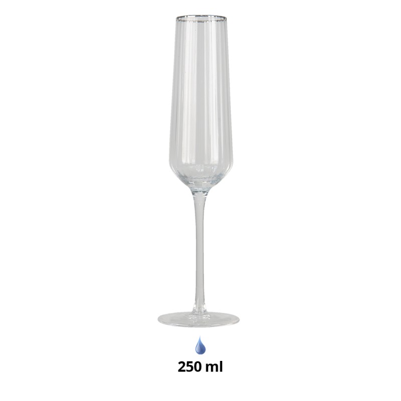 Clayre & Eef Champagne Glass 250 ml Glass