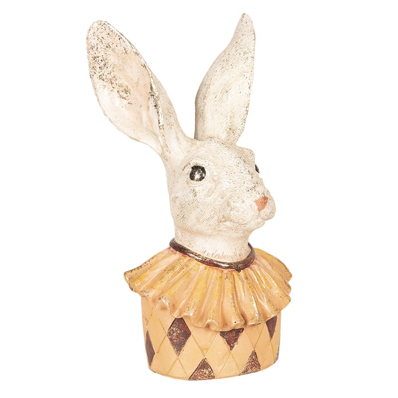 Clayre & Eef Figur Kaninchen 24 cm Beige Gelb Polyresin