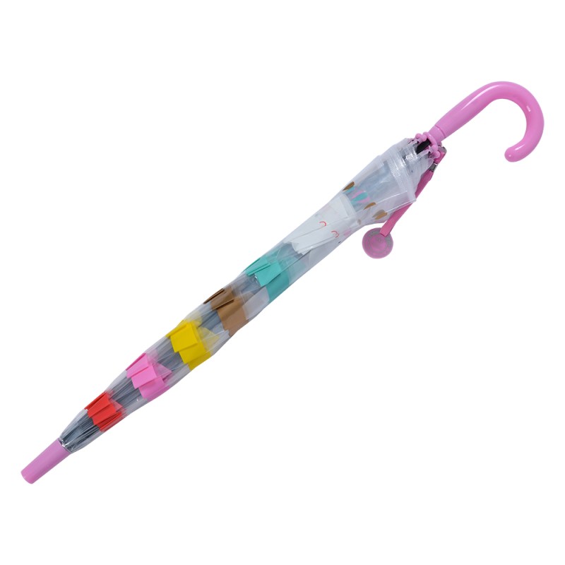 Juleeze Kinderparaplu  Ø 65x65 cm Roze Kunststof Wolken