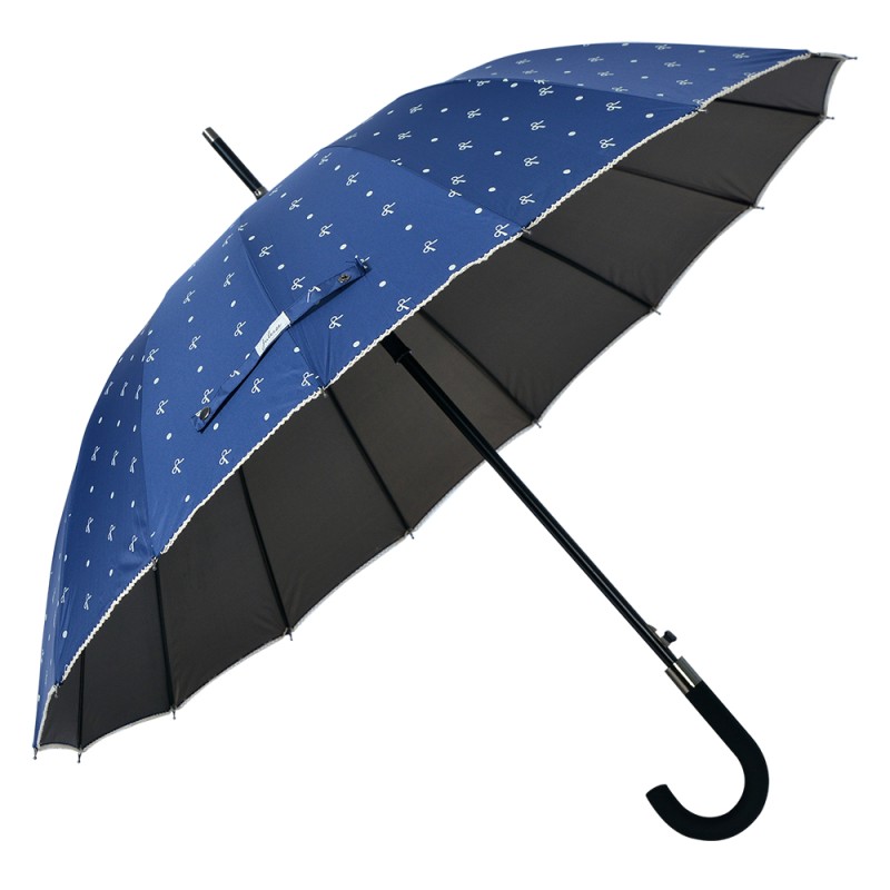 Juleeze Erwachsenen-Regenschirm Ø 98 cm Blau Polyester