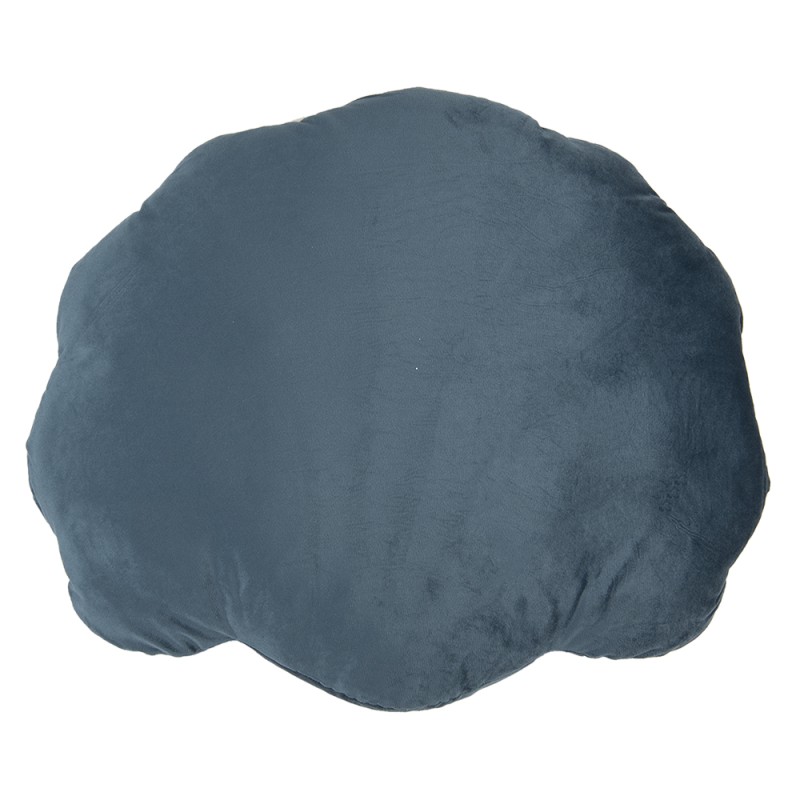 Clayre & Eef Coussin décoratif Coquillage 38x48 cm Bleu Polyester