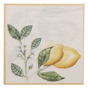 Clayre & Eef Tovaglioli Carta set di 20 33x33 cm (20) Beige Giallo Carta Quadrato Limone