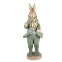 Clayre & Eef Figur Kaninchen 17x15x40 cm Grün Polyresin