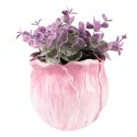 Clayre & Eef Pot de fleurs d'intérieur 12x12x10 cm Rose Céramique