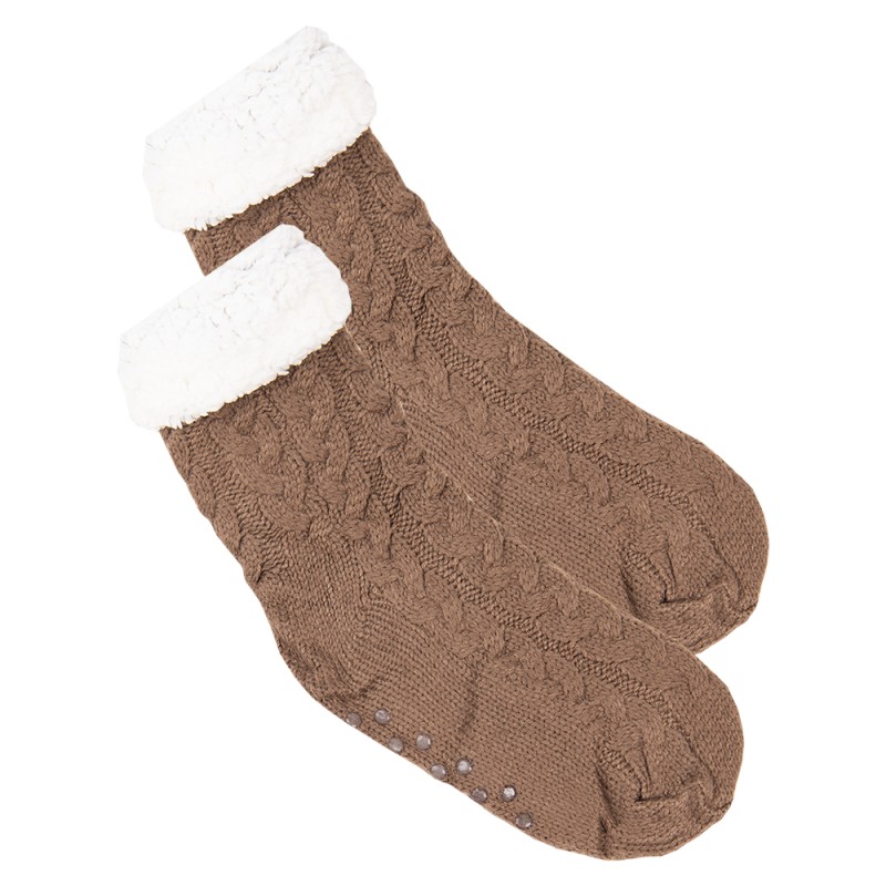 House socks - Heated socks brown