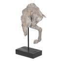 2Clayre & Eef Statue Horse 28x12x43 cm Grey