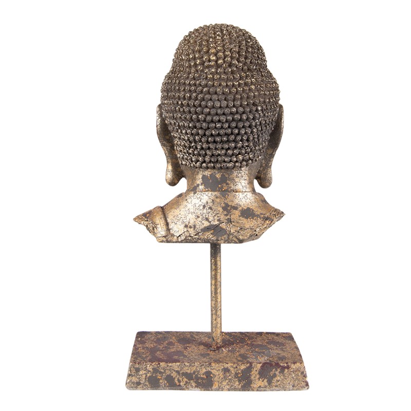 Clayre & Eef Beeld Boeddha 13x9x25 cm Goudkleurig Polyresin